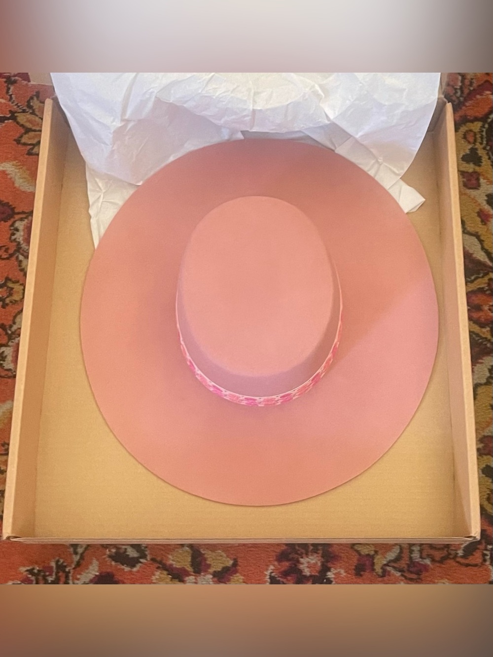 Brand New Lack of Color Floral Fedora Hat - Picture 3 of 15